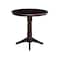International Concepts Round 36 in Round Top Pedestal Table, 40.9 inH, Rich Mocha, 36 in W, 36 in L, 40.9 in H, Wood K15-36RT-27B-6B-2 - alternate 1